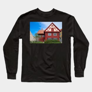 Wooden Burmeister House Visby, Sweden Long Sleeve T-Shirt